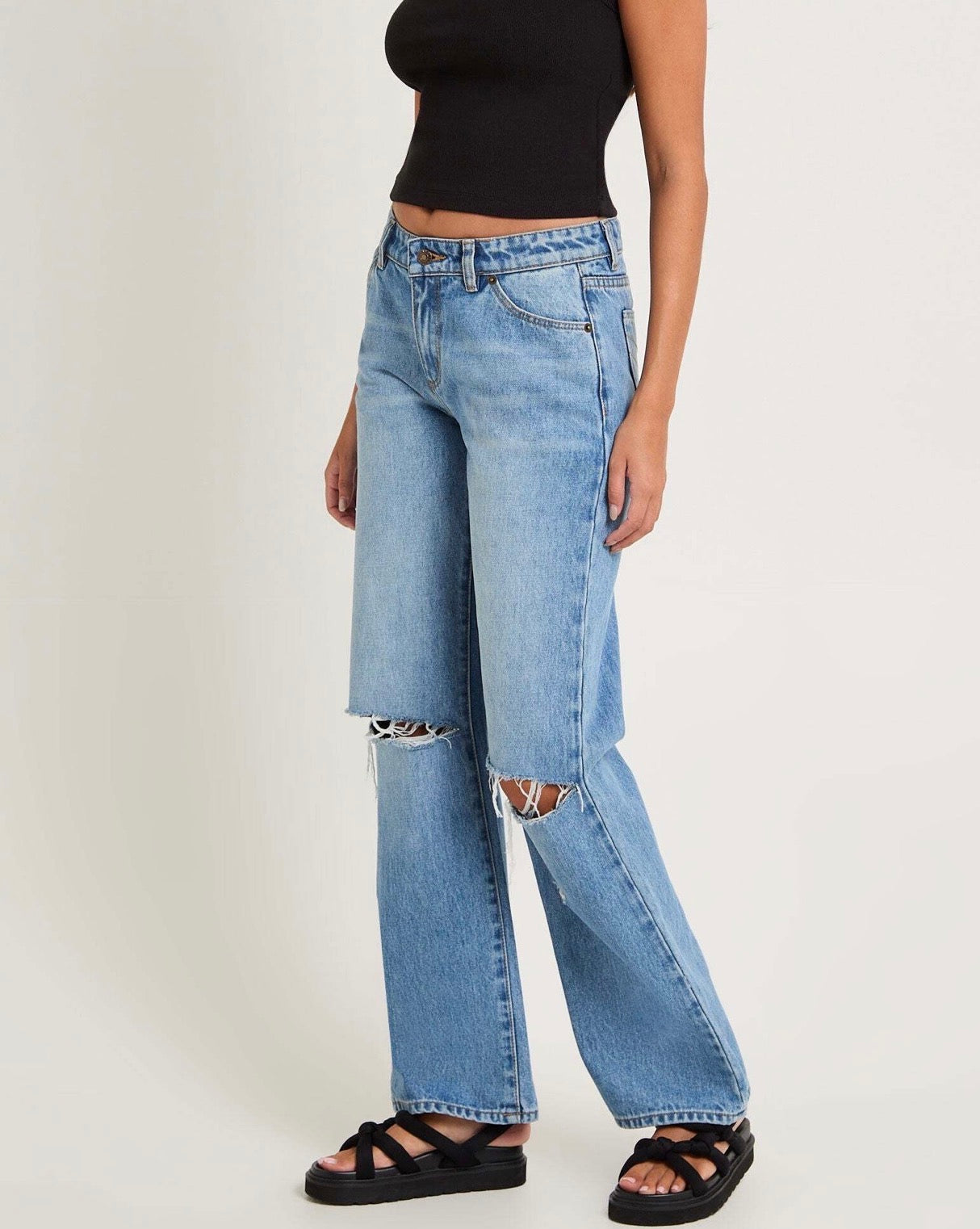 ROLLA'S HEIDI LOW JEAN - BRAD BLUE SALE - Stay Wild Collective  