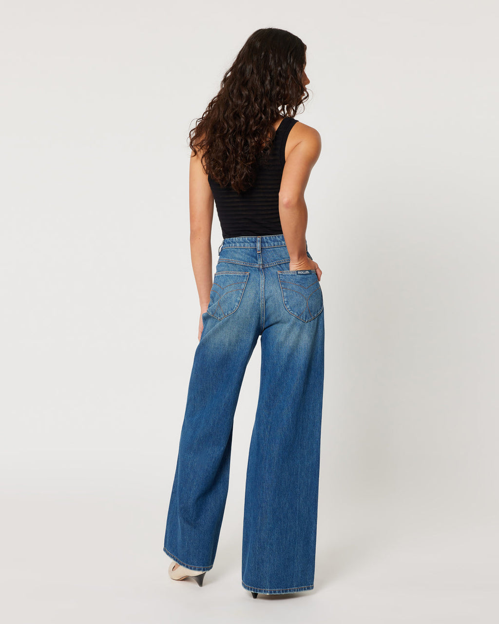   ROLLAS WOMENS STUDIO FLARE DARK VINTAGE BLUE SALE - Stay Wild Collective  