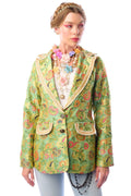 Renaissance Silk Jacquard Blazer/Jacket - Stay Wild Collective  