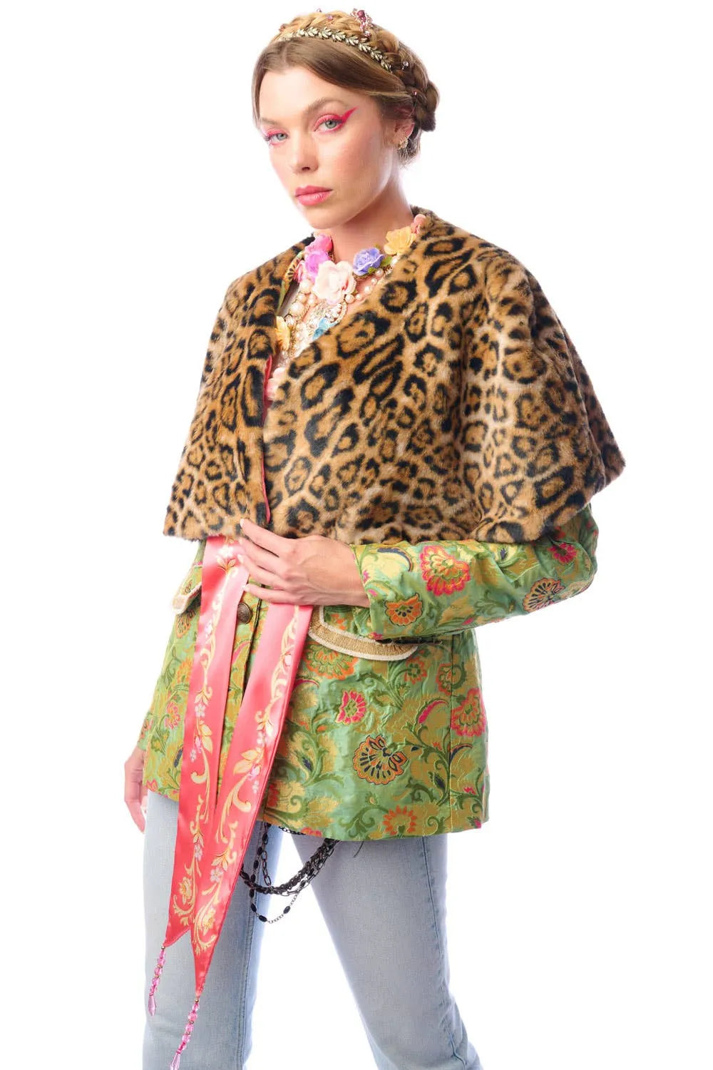 Renaissance Silk Jacquard Blazer/Jacket - Stay Wild Collective  