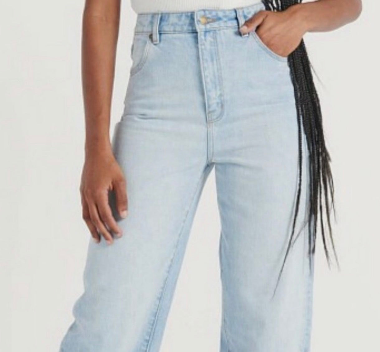  Rolla's Genie Super High Rise SALE 80's Balloon Leg Light Wash Jeans Stella blue size 30 - Stay Wild Collective  