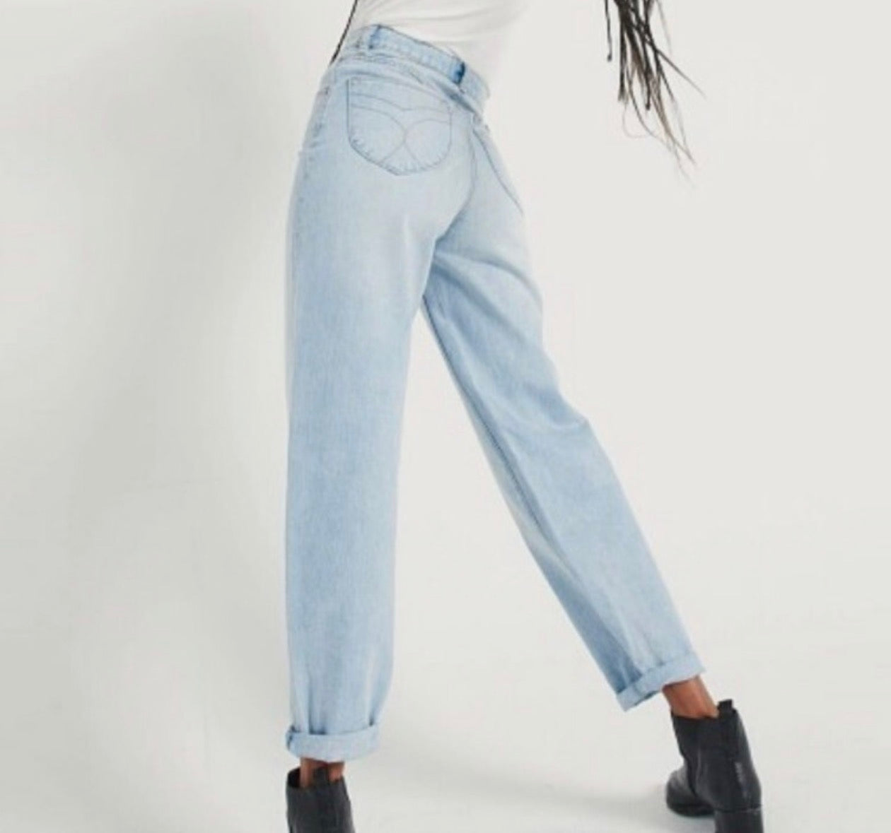  Rolla's Genie Super High Rise SALE 80's Balloon Leg Light Wash Jeans Stella blue size 30 - Stay Wild Collective  
