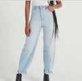  Rolla's Genie Super High Rise SALE 80's Balloon Leg Light Wash Jeans Stella blue size 30 - Stay Wild Collective  