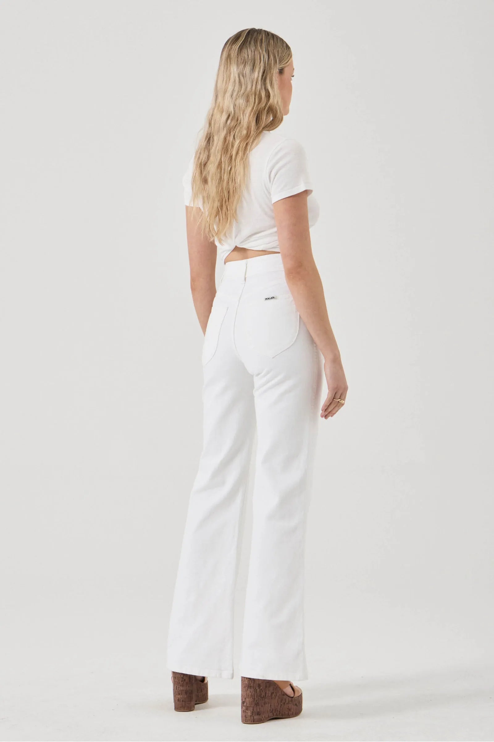  Rollas Eastcoast Flare Jean - Celeste White Gold SALE - Stay Wild Collective  