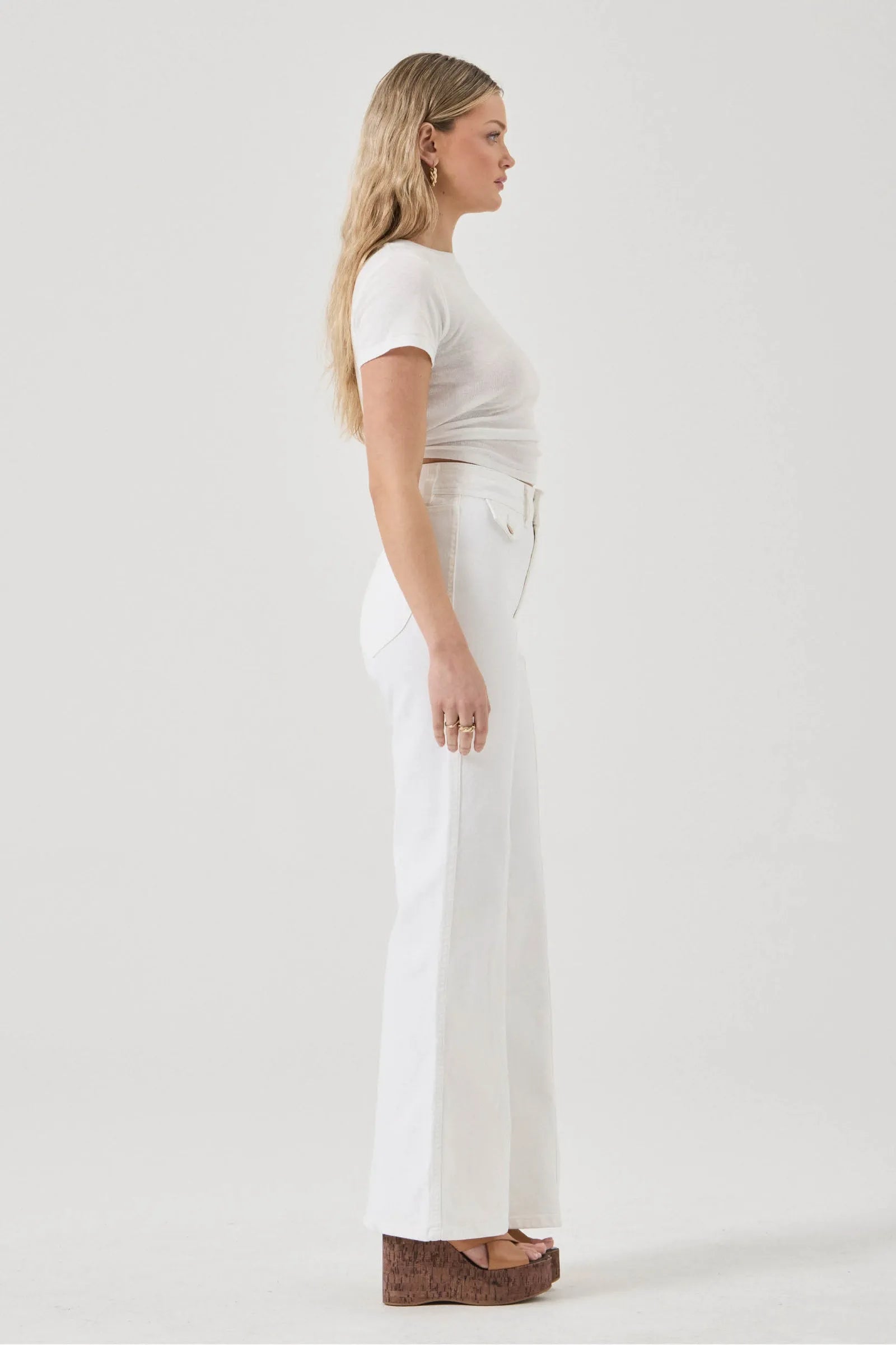  Rollas Eastcoast Flare Jean - Celeste White Gold SALE - Stay Wild Collective  