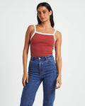  Rollas Naomi Tank Brick/vintage white SALE - Stay Wild Collective  
