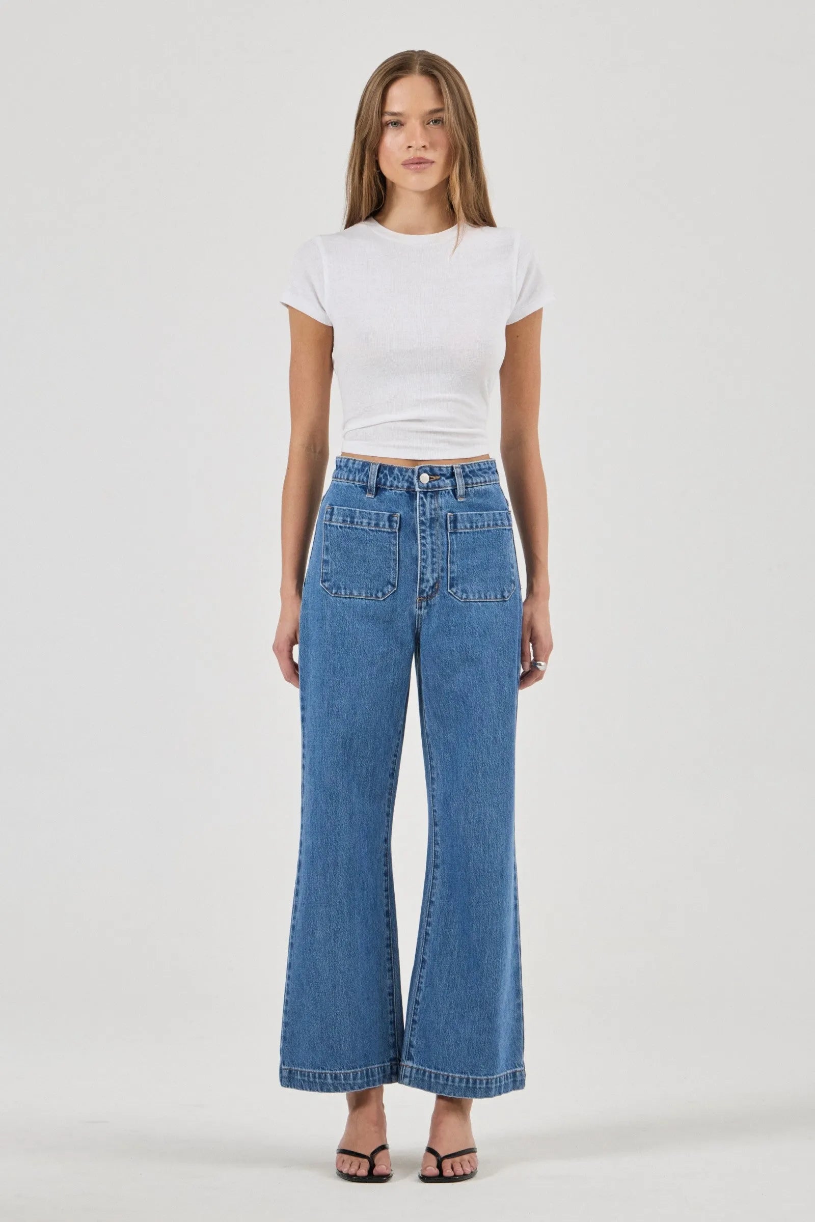  Rollas Sailor Jean - Ashley Blue SALE - Stay Wild Collective  Jeans