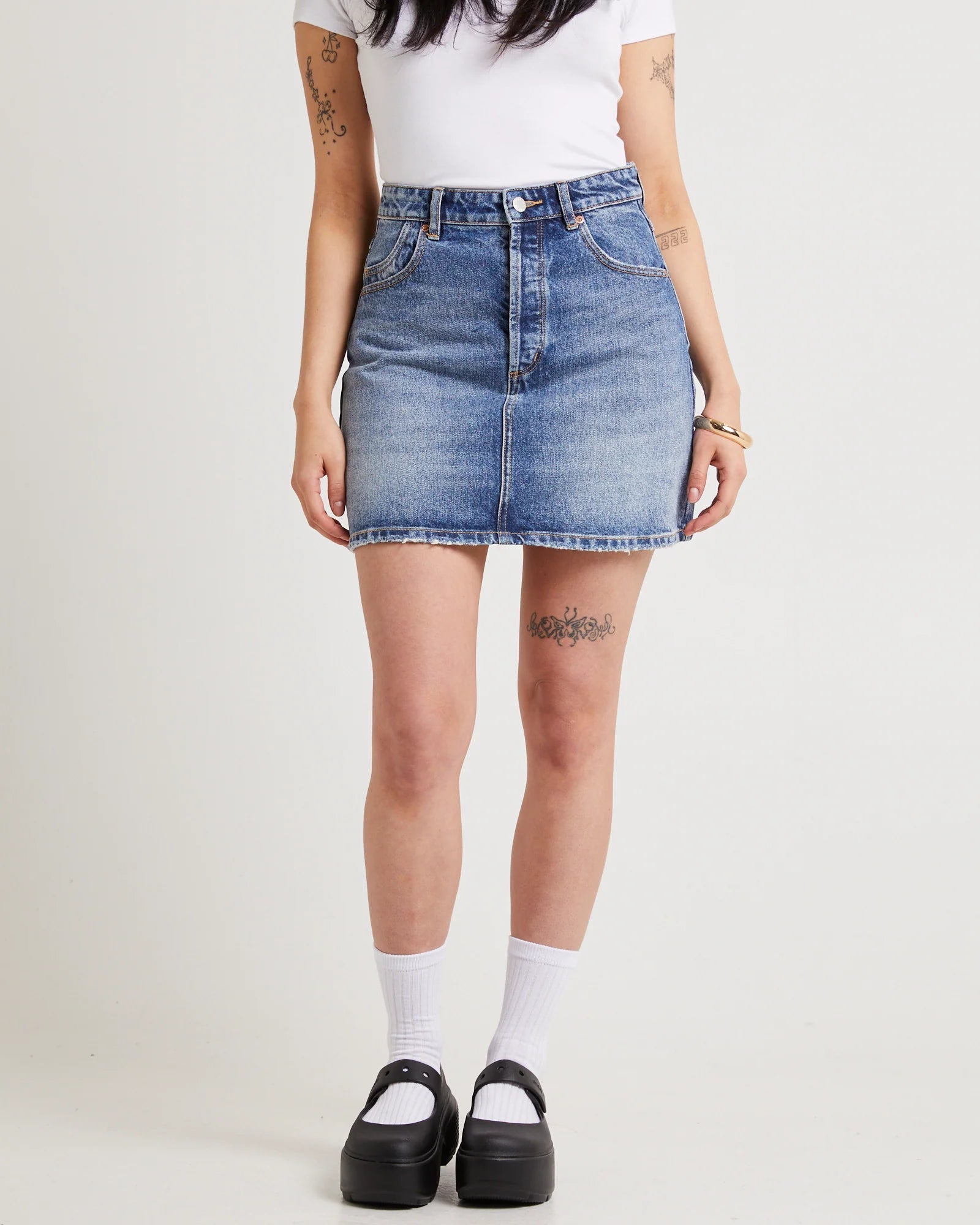  Rollas classic mini skirt Christy vintage blue SALE - Stay Wild Collective  