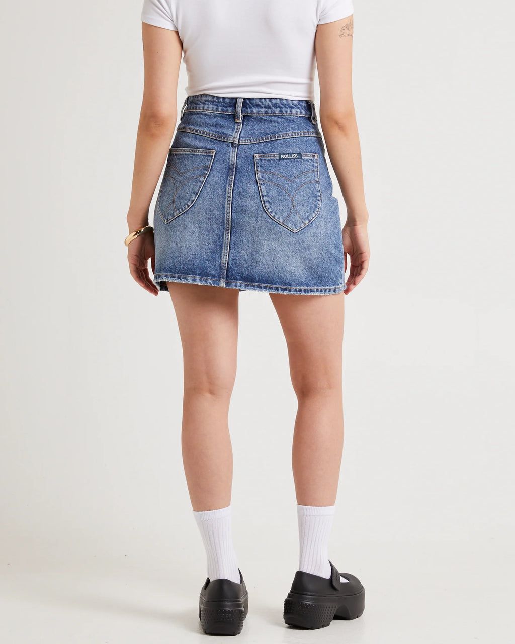  Rollas classic mini skirt Christy vintage blue SALE - Stay Wild Collective  