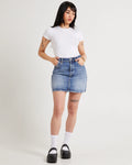  Rollas classic mini skirt Christy vintage blue SALE - Stay Wild Collective  