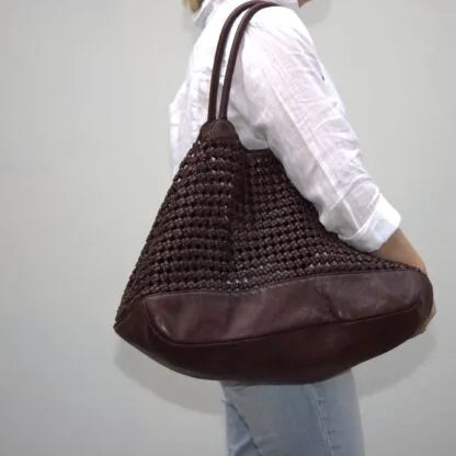 Rugged Hide Pebbly Large Leather Shopper Bag - Stay Wild Collective  bag