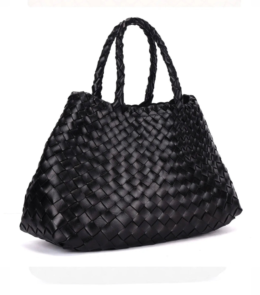  Rugged hide portafino small woven basket - Stay Wild Collective  