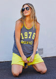SALT & SUNSHINE MEXICO TANK - NAVY/YELLOW hammil and co - Stay Wild Collective  