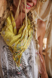 Magnoila Pearl MP Floral Tassel Scarf  230-CLVRF-OS