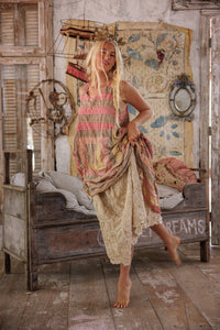 Magnolia Pearl Eyelet Patchwork Pissarro Skirt 237-SWAN-OS