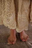 Magnolia Pearl Eyelet Patchwork Pissarro Skirt 237-SWAN-OS