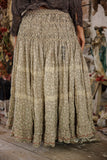 Magnolia Pearl Floral Chrystal Skirt 242-GYPSO-OS