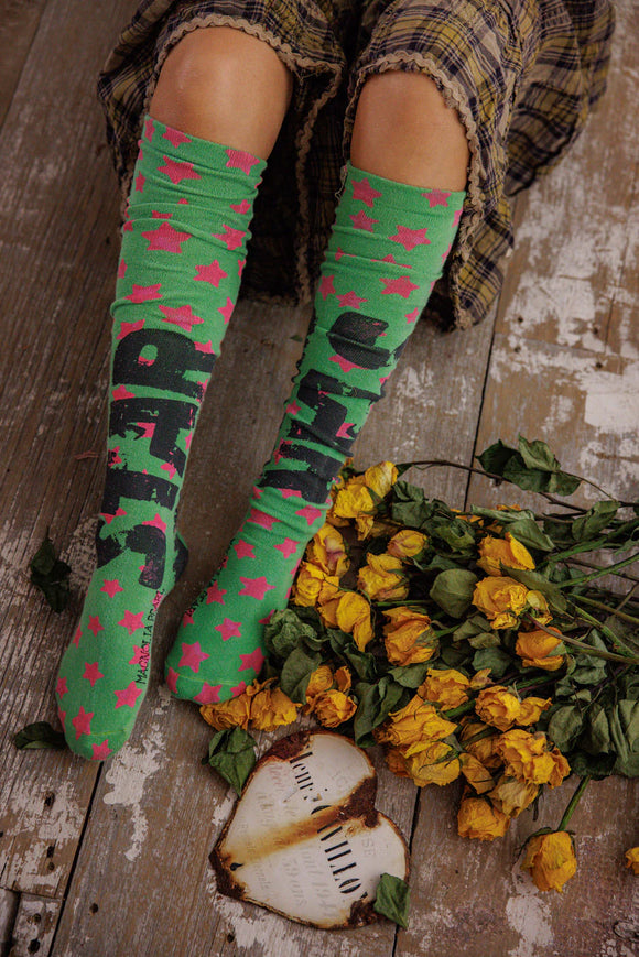 Pre Order Magnolia Pearl Star OTK Socks 168-OOTW-OS