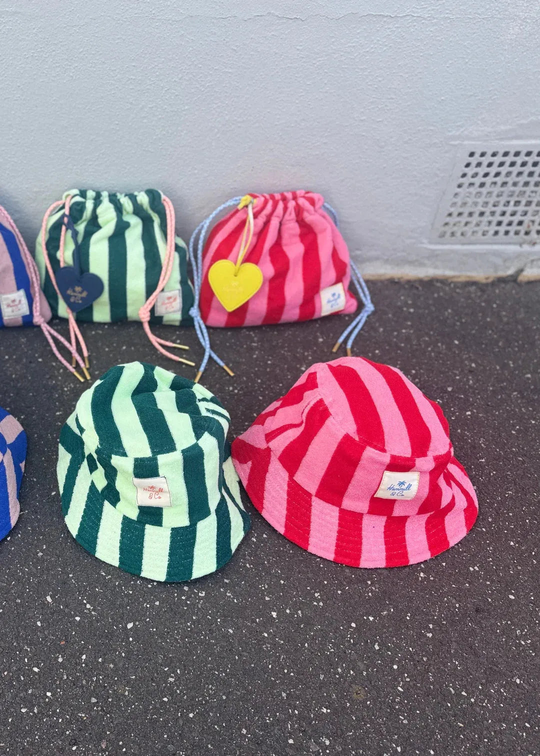 STRIPE BUCKET HAT - ROYAL/MUSK hammil and co - Stay Wild Collective  