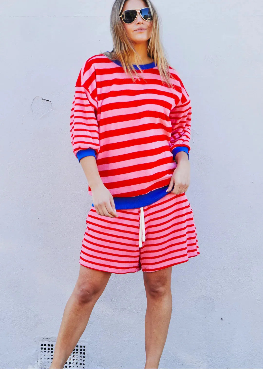 SUMMER CARNIVAL STRIPE SHORT - PINK/RED hammil and co - Stay Wild Collective  