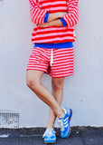 SUMMER CARNIVAL STRIPE SHORT - PINK/RED hammil and co - Stay Wild Collective  