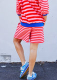 SUMMER CARNIVAL STRIPE SHORT - PINK/RED hammil and co - Stay Wild Collective  