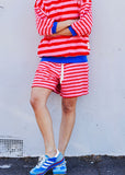 SUMMER CARNIVAL STRIPE SHORT - PINK/RED hammil and co - Stay Wild Collective  