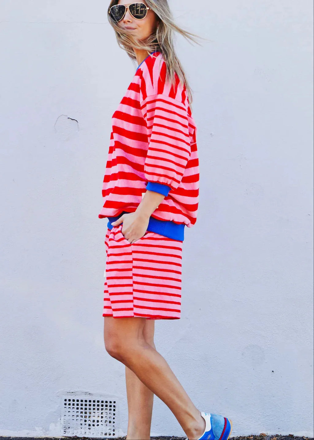 SUMMER CARNIVAL STRIPE SHORT - PINK/RED hammil and co - Stay Wild Collective  