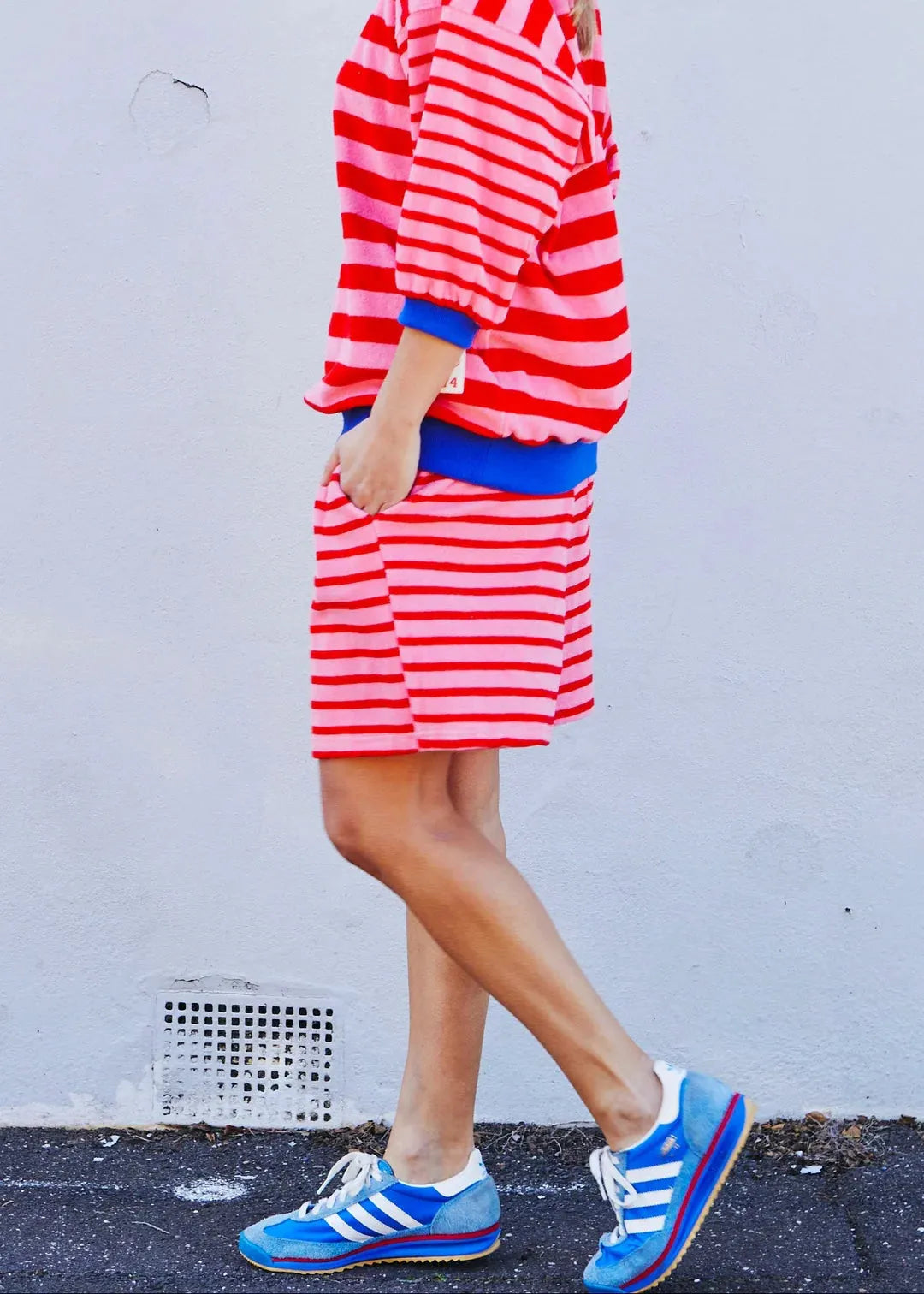 SUMMER CARNIVAL STRIPE SHORT - PINK/RED hammil and co - Stay Wild Collective  