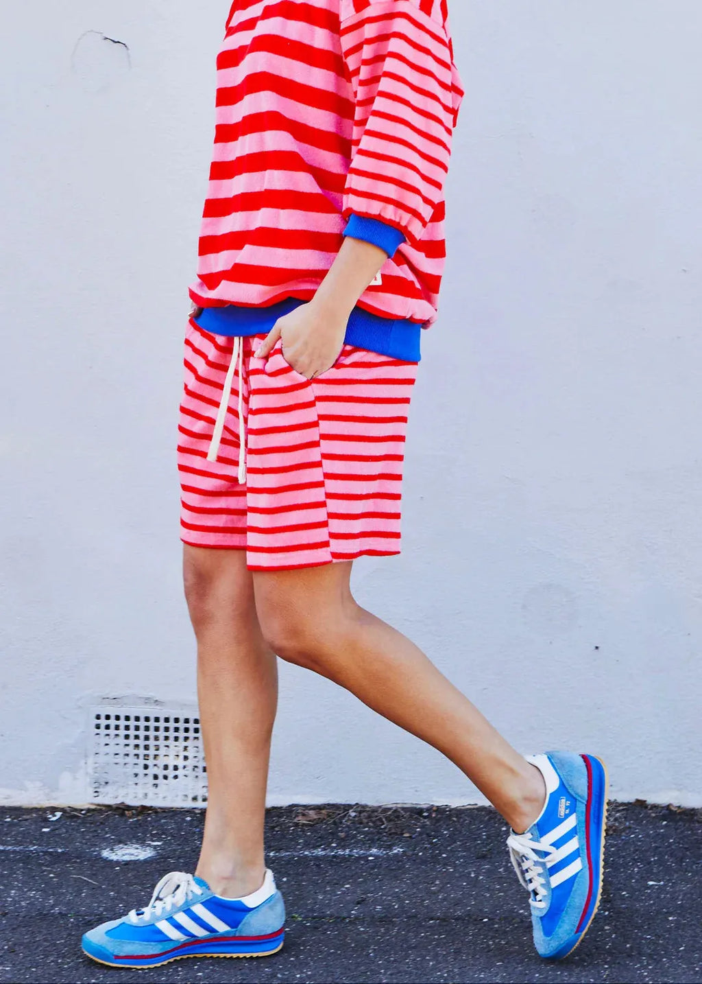 SUMMER CARNIVAL STRIPE SHORT - PINK/RED hammil and co - Stay Wild Collective  