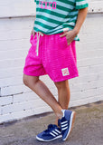 SUMMER TOWELLING SHORT - HOT PINK hammil and co - Stay Wild Collective  