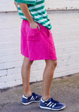 SUMMER TOWELLING SHORT - HOT PINK hammil and co - Stay Wild Collective  