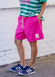 SUMMER TOWELLING SHORT - HOT PINK hammil and co - Stay Wild Collective  