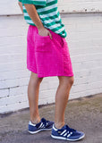 SUMMER TOWELLING SHORT - HOT PINK hammil and co - Stay Wild Collective  