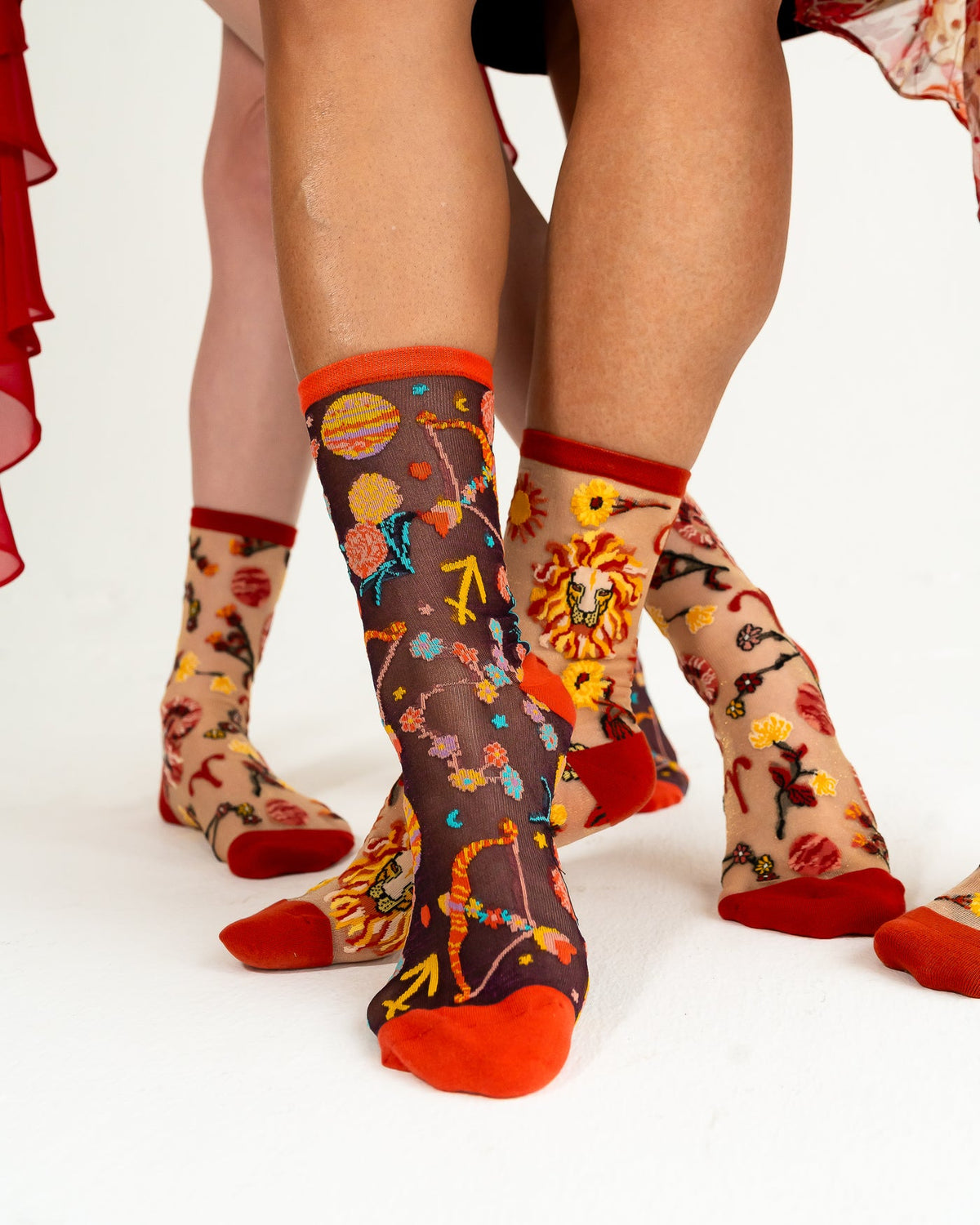 Sagittarius Zodiac Shimmer Sheer Crew Sock - Stay Wild Collective