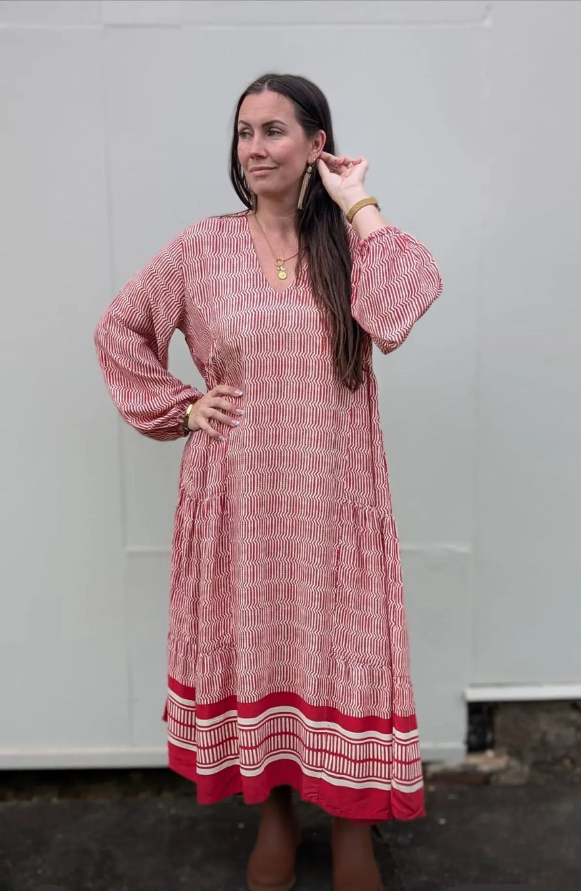 Samode Dress | Print A red maxi - Stay Wild Collective  Dresses