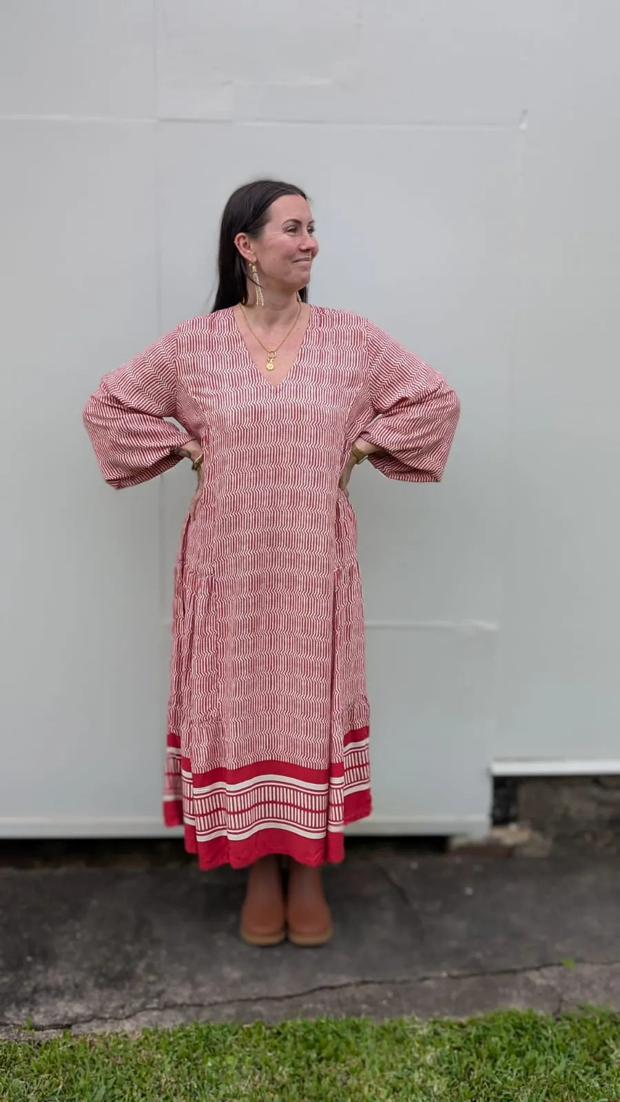 Samode Dress | Print A red maxi - Stay Wild Collective  Dresses