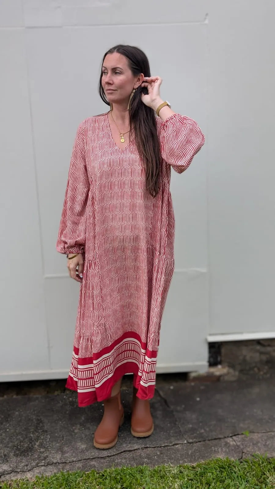 Samode Dress | Print A red maxi - Stay Wild Collective  Dresses