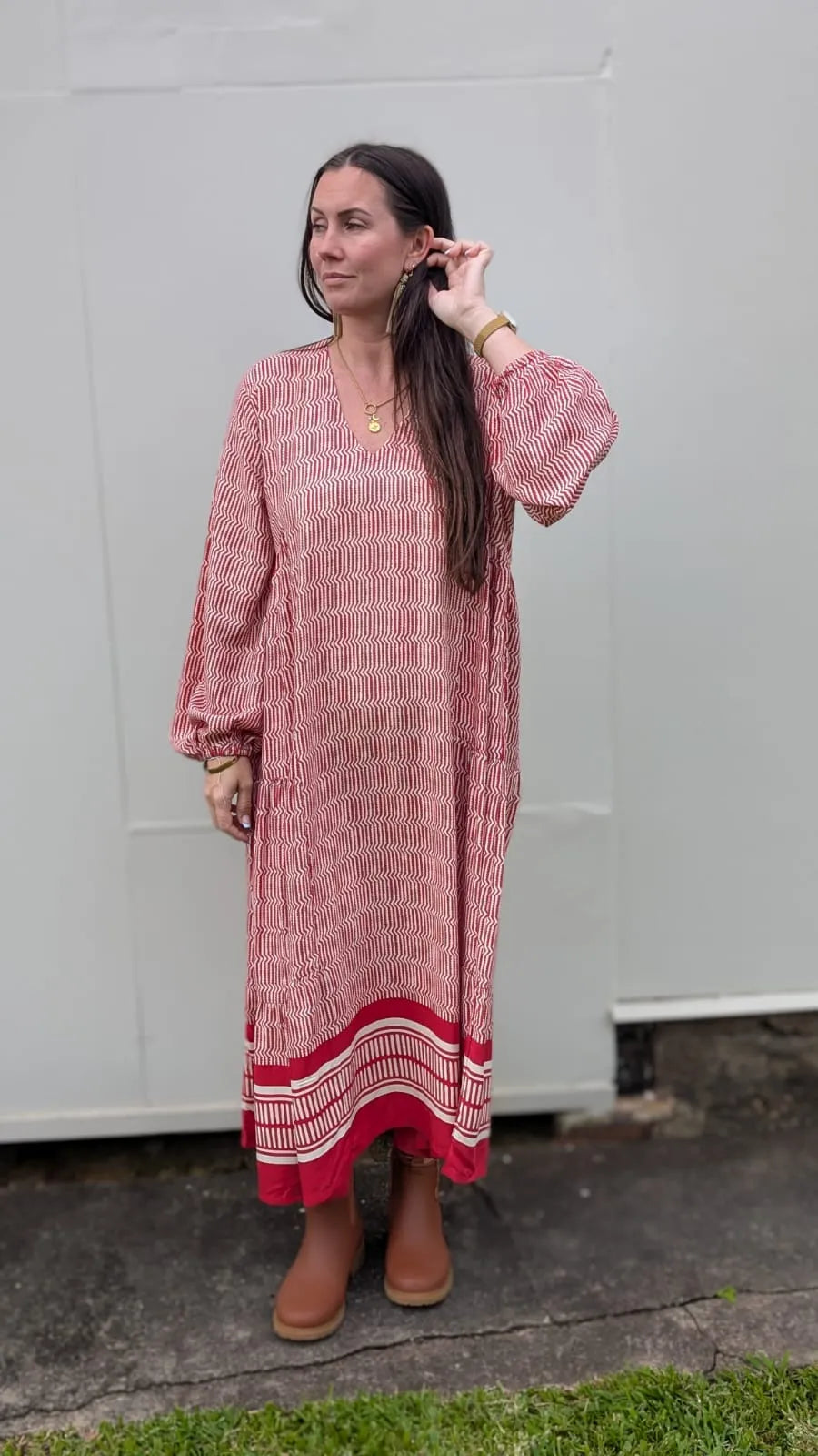 Samode Dress | Print A red maxi - Stay Wild Collective  Dresses