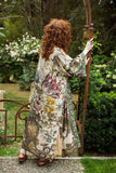 Market of Stars Love Grows Wild Floral Bamboo Kimono Duster Robe