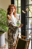 Market of Stars Love Grows Wild Floral Bamboo Kimono Duster Robe
