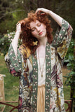 Market of Stars Love Grows Wild Floral Bamboo Kimono Duster Robe