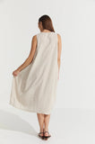 Montaigne Cleo Linen Tulip Dress