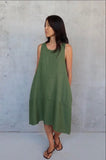 Montaigne Sara Sleeveless Linen Dress