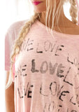 Magnolia Pearl Love Amor Tee - Top 1944 Lychee Blossom