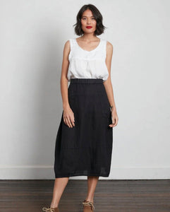 Montaigne Tulip Linen Skirt