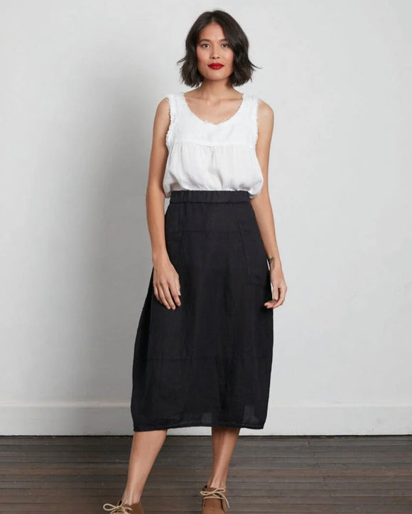 Montaigne Tulip Linen Skirt