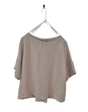 Montaigne Celine Short Sleeved Linen Top