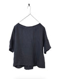 Montaigne Celine Short Sleeved Linen Top