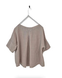 Montaigne Celine Short Sleeved Linen Top